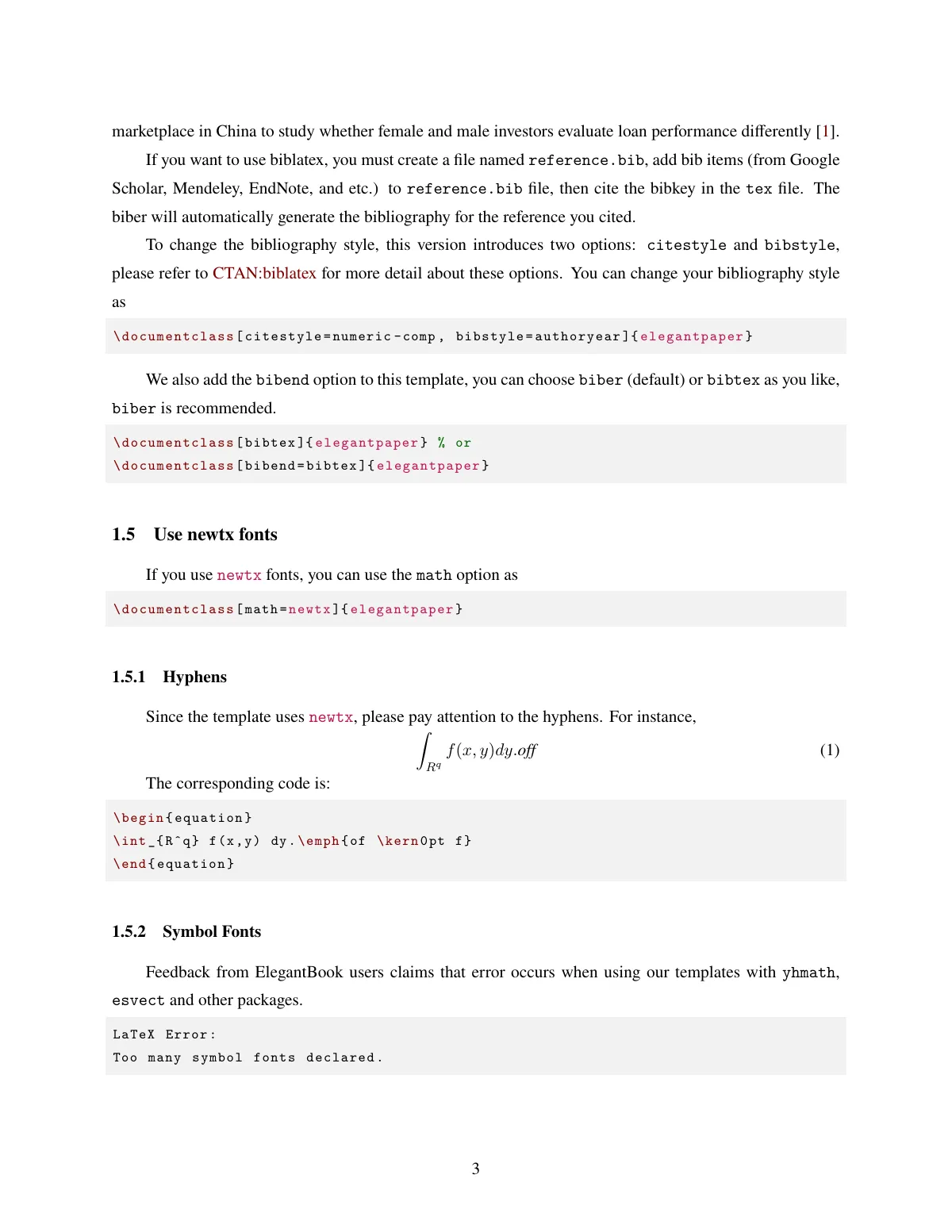ElegantPaper working paper LaTeX template, page 3 of 4