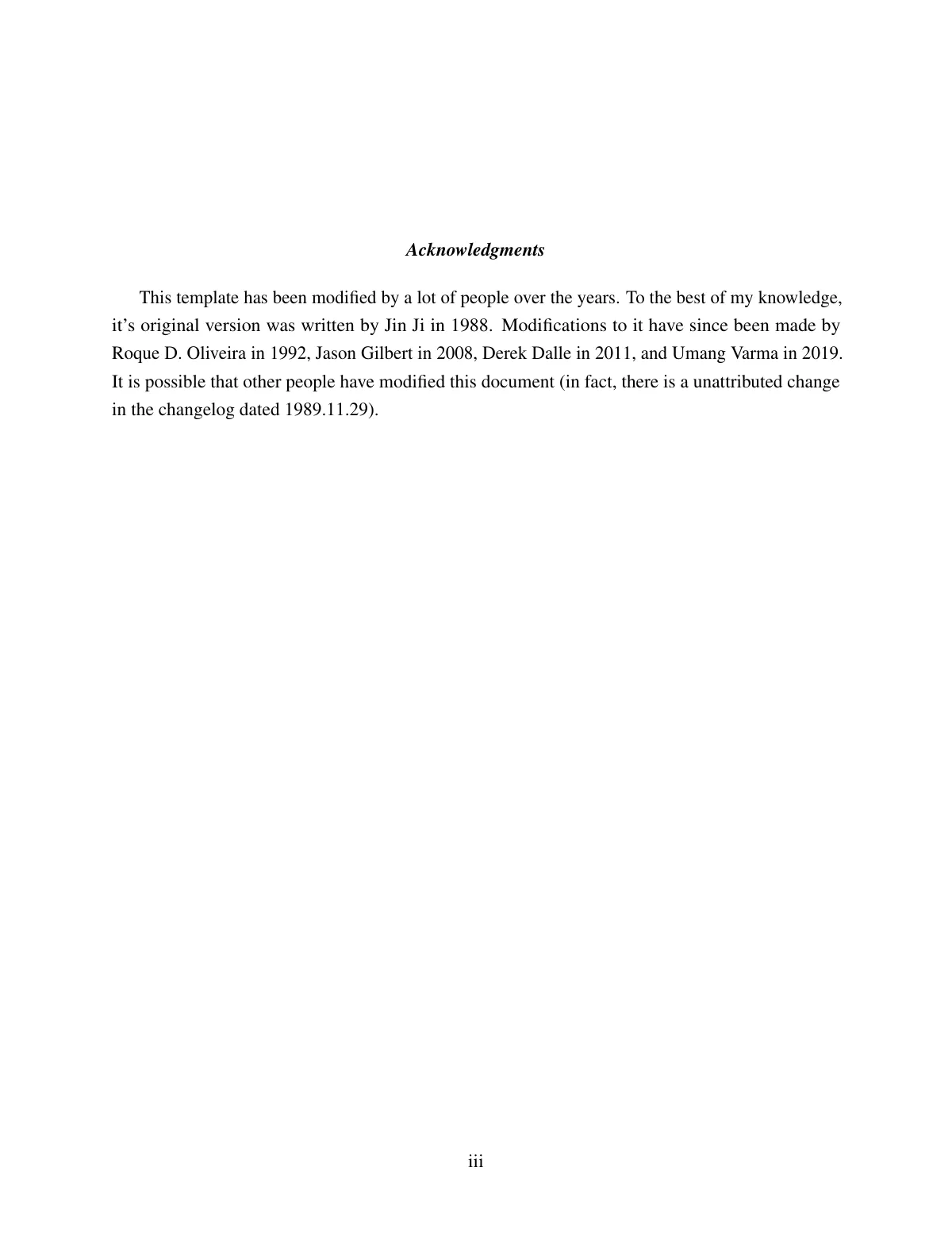 University of Michigan dissertation (thesis-umich) LaTeX template, page 4 of 11