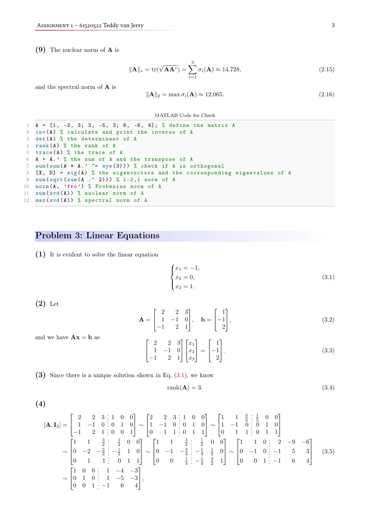 Southeast University machine learning assignment LaTeX template, page 3 of 4