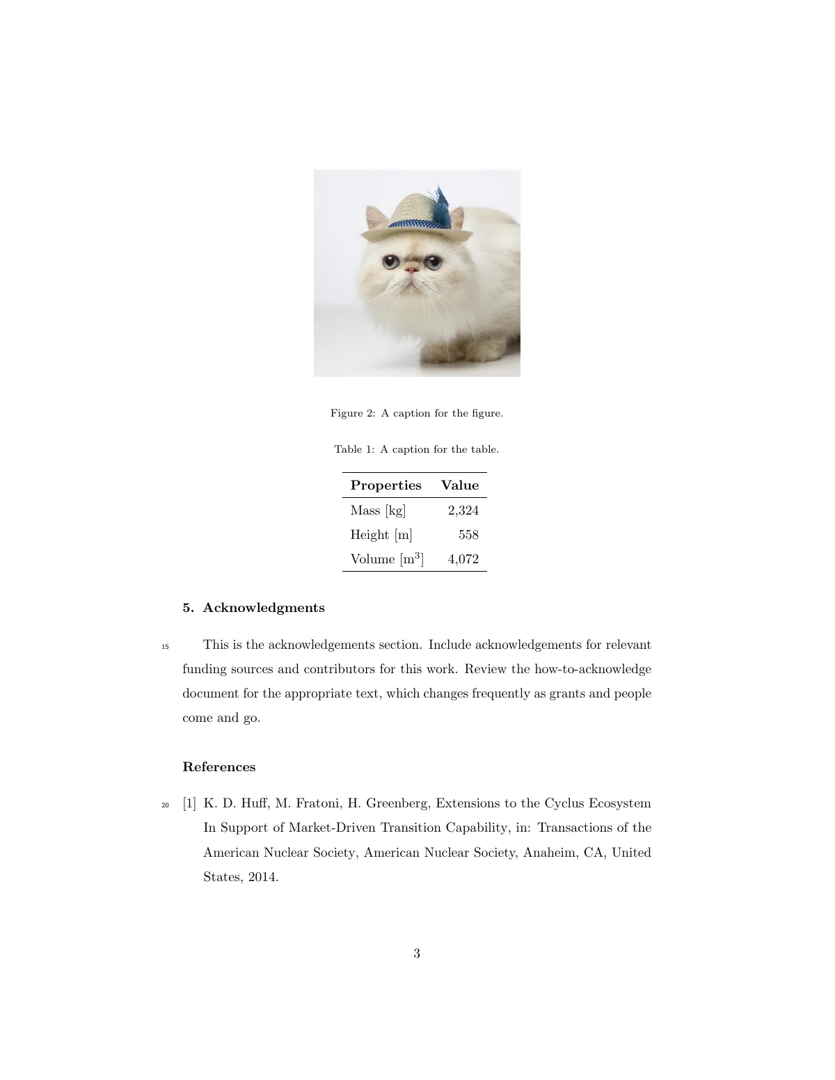 LaTeX-Vorlage Elsevier journal article, numbered references, Seite 3 von 3