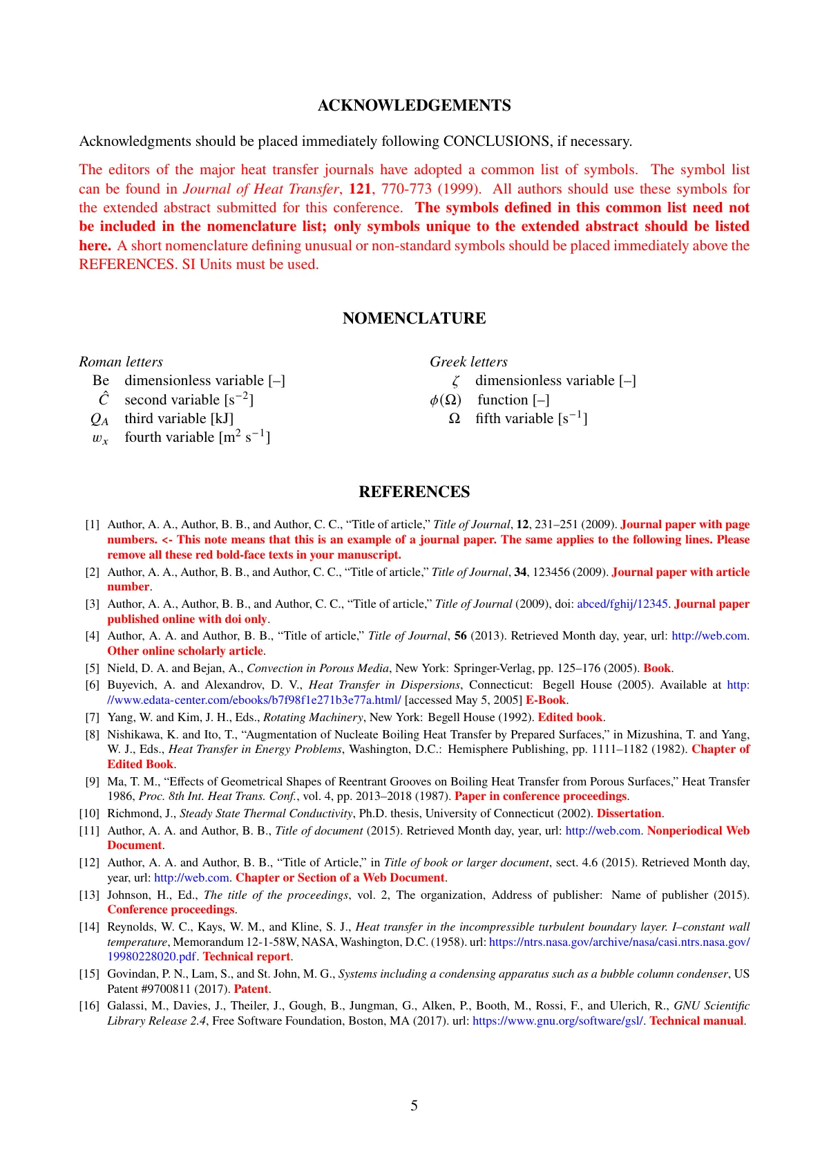 PRTEC 2024 extended abstract (thermal engineering) LaTeX template, page 5 of 6