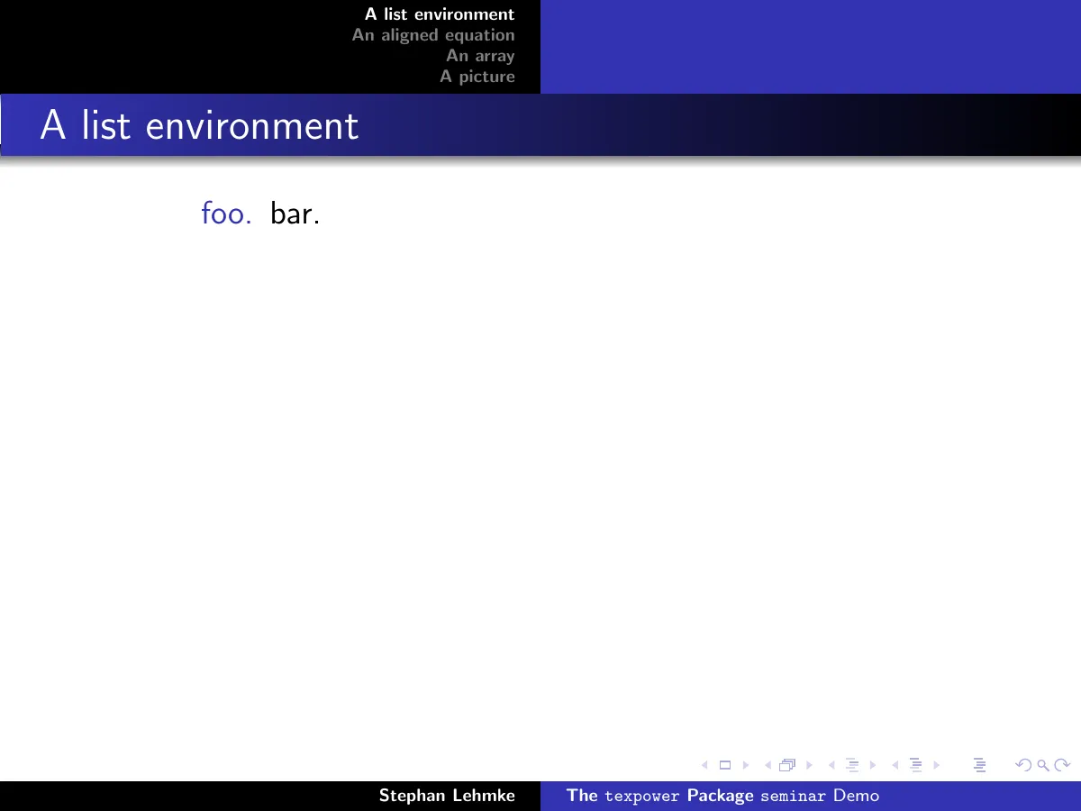 LaTeX-Vorlage Beamer-Folien mit Emulation von texpower, Seite 5 von 56