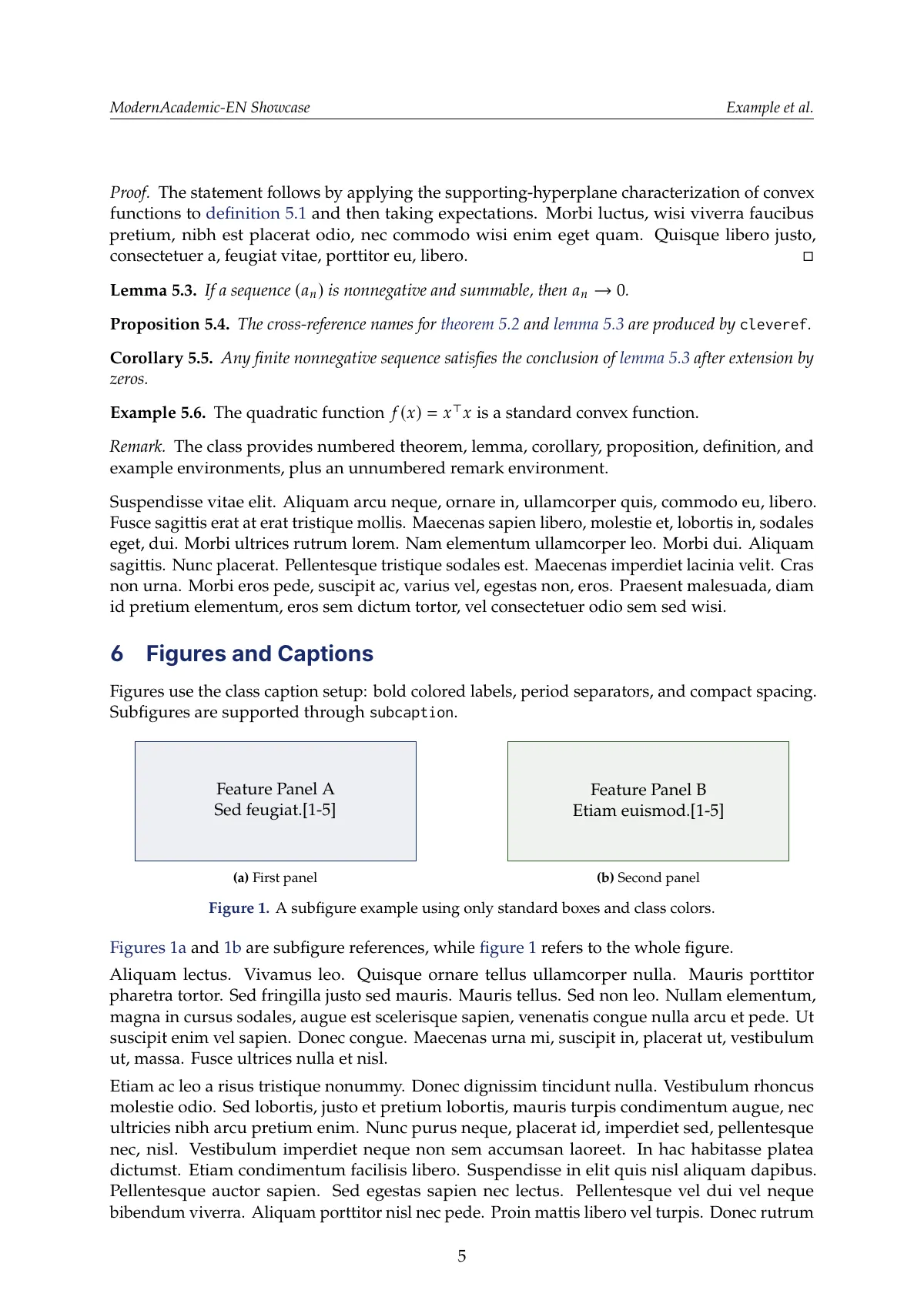 ModernAcademic compact paper (English) LaTeX template, page 5 of 8