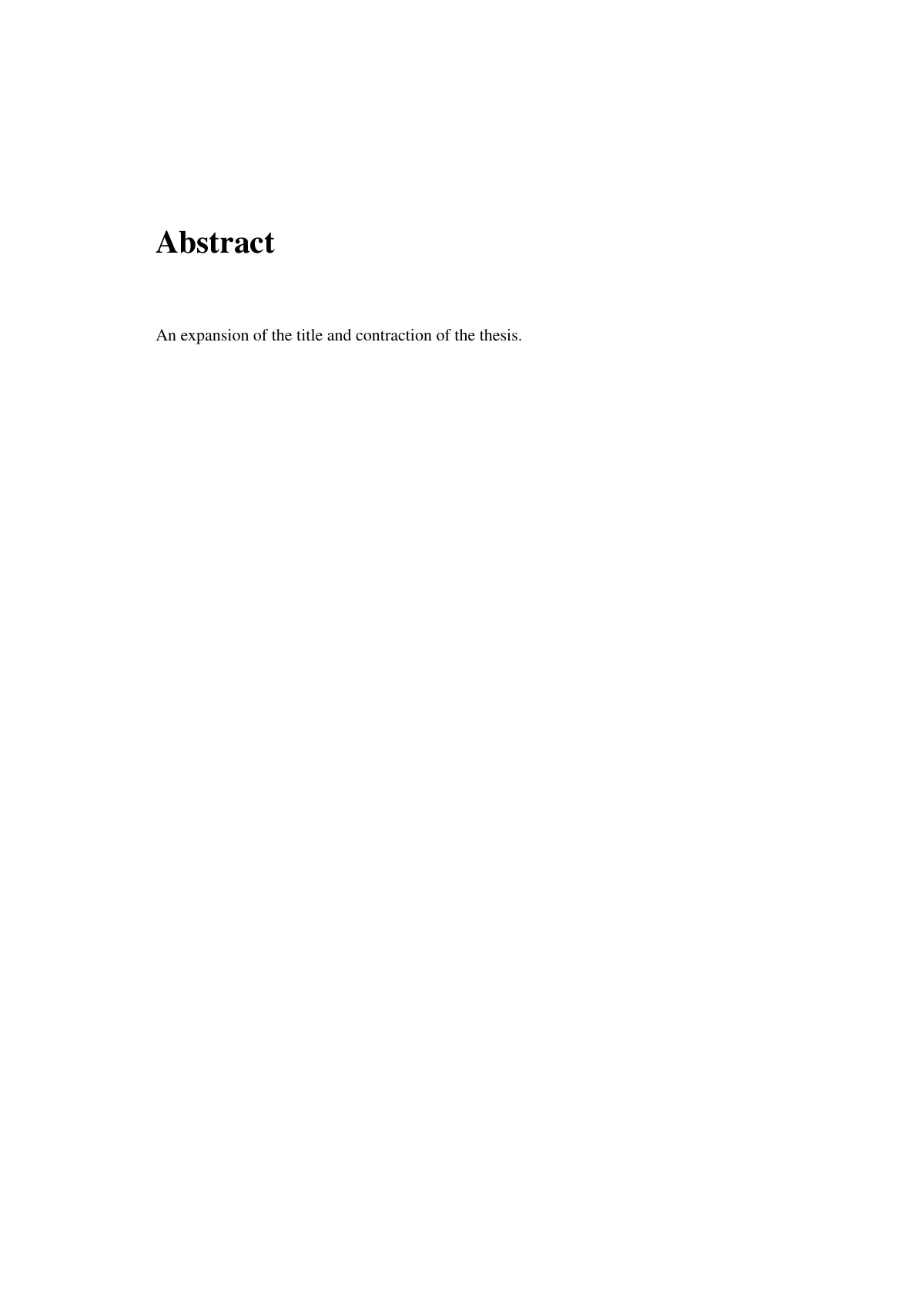 University of Aberdeen thesis and dissertation LaTeX template, page 3 of 10