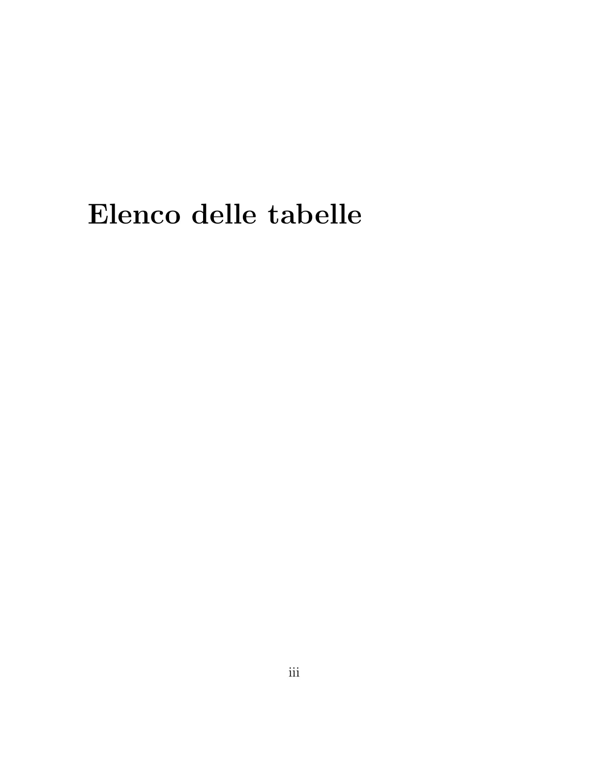 University of Salerno master's thesis, Italian LaTeX template, page 4 of 9