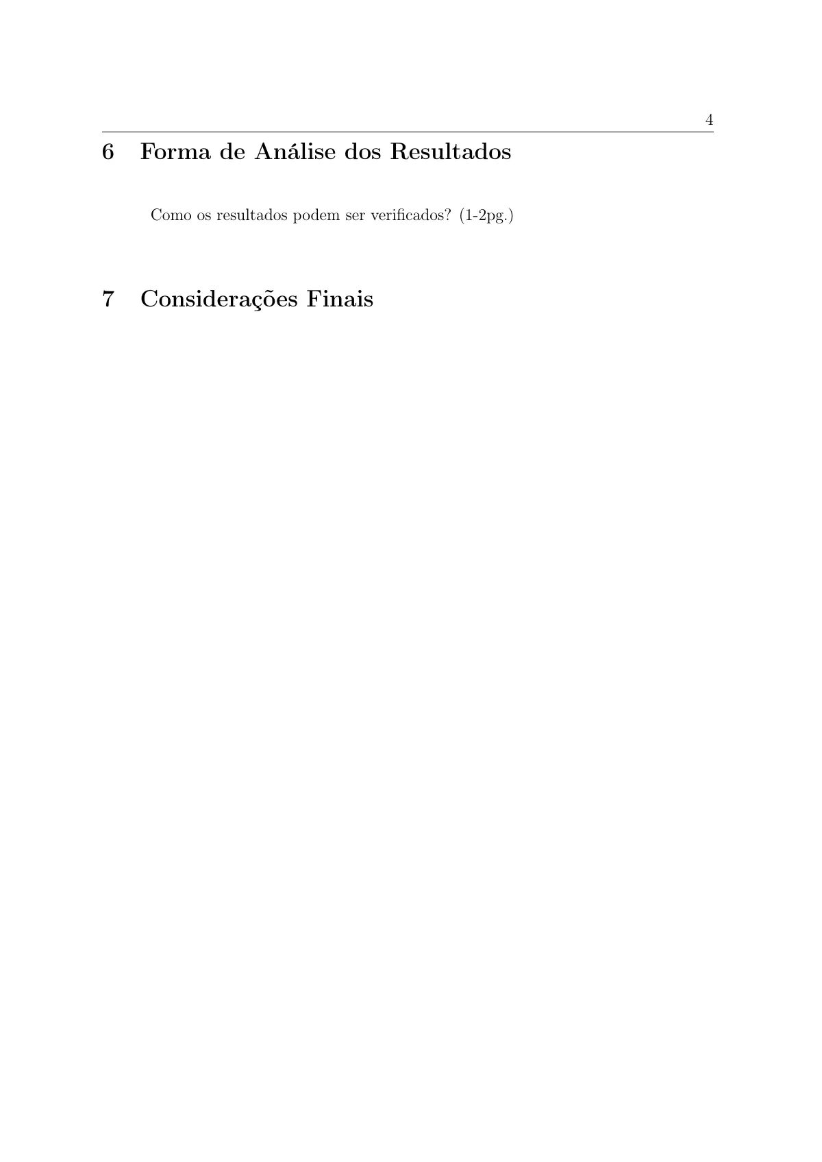 FAPESP doctoral research project proposal (Portuguese) LaTeX template, page 5 of 7