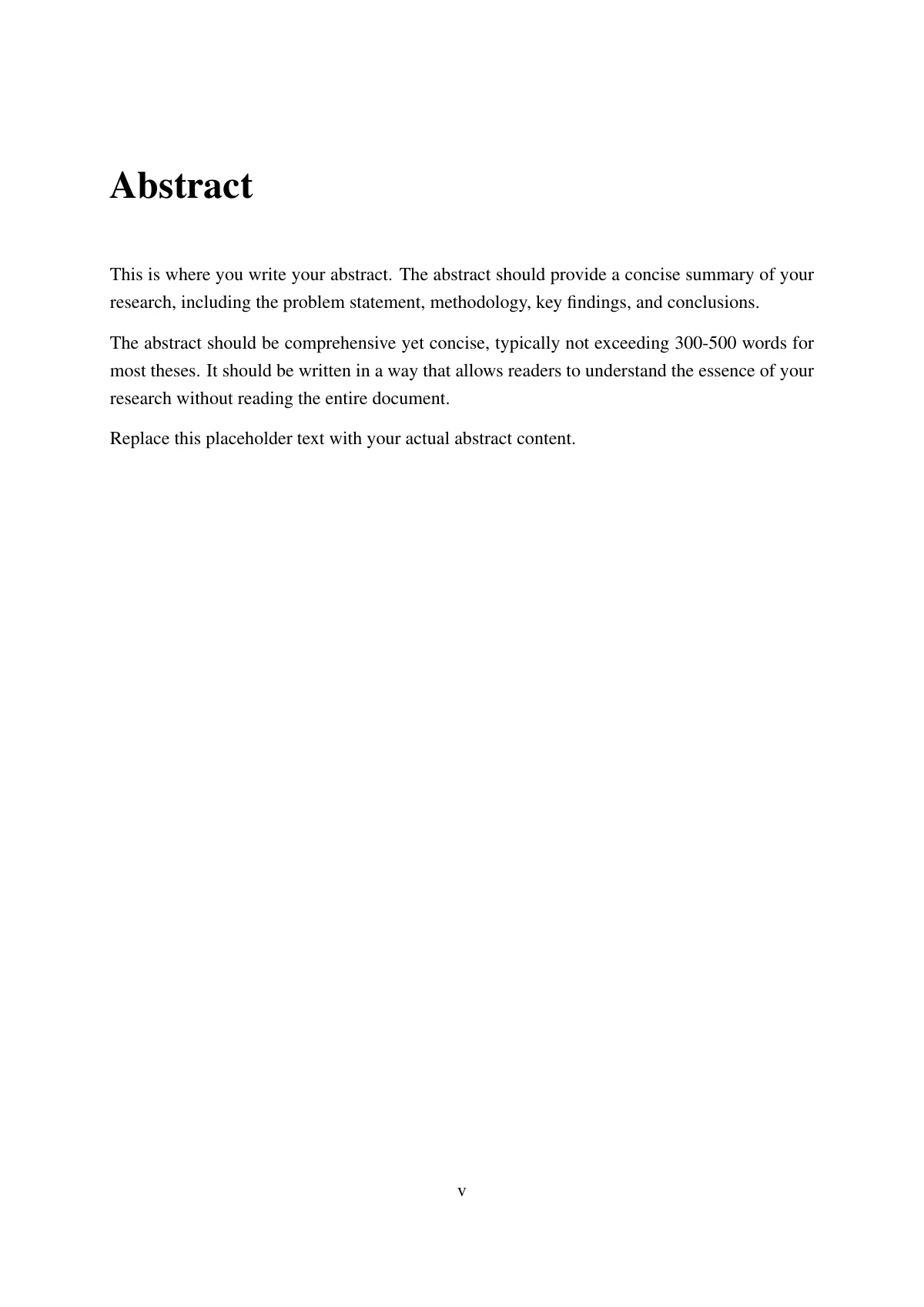Modèle LaTeX Thèse de MPhil et doctorat KNUST, page 5 sur 28