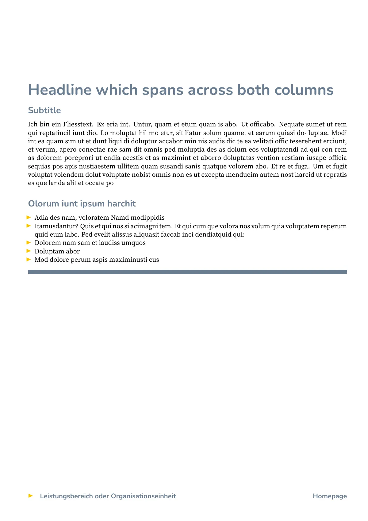 Bern University of Applied Sciences factsheet LaTeX template, page 2 of 3