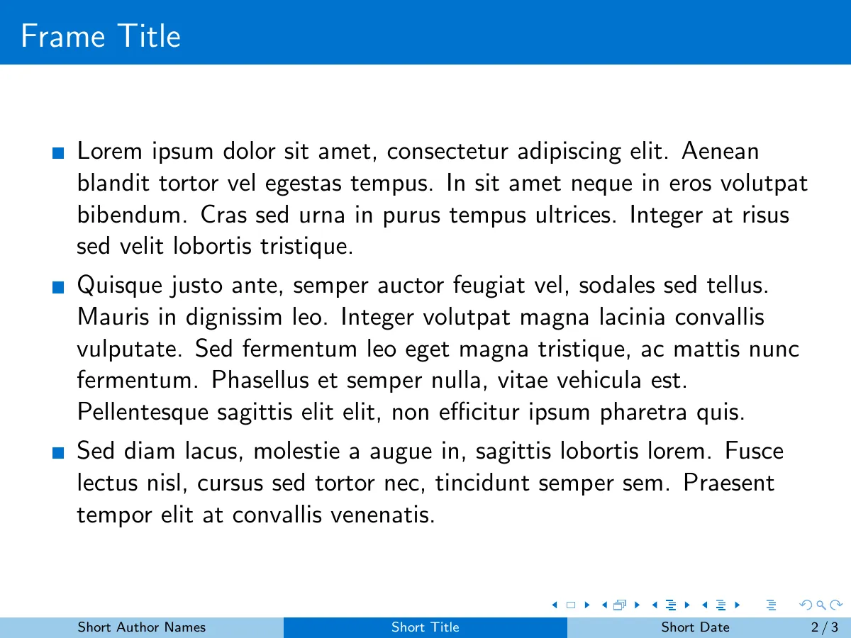 University of Illinois Beamer colour themes LaTeX template, page 2 of 3