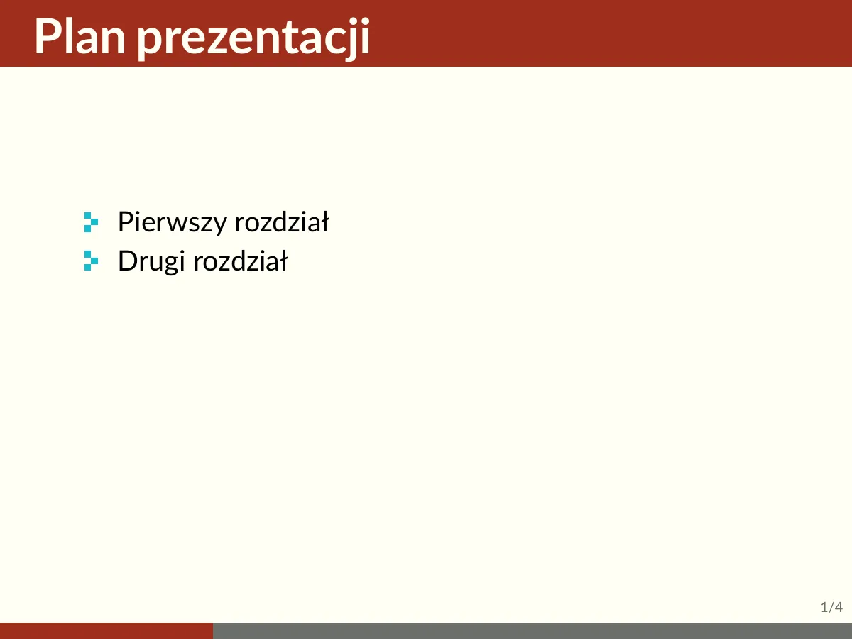LaTeX-mallen Beamer-presentation, Wroclaw University, sida 2 av 6