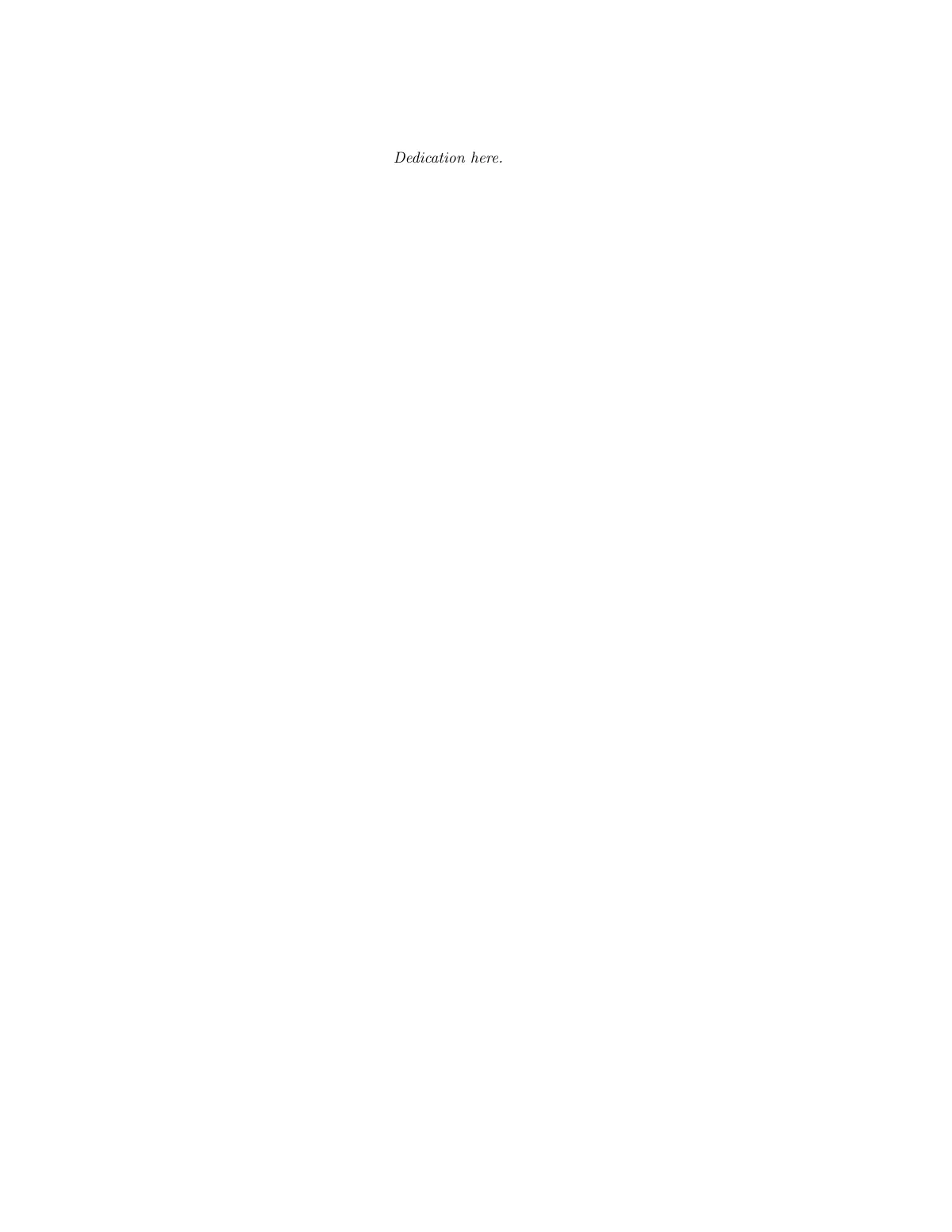 PhD thesis, University Name template LaTeX template, page 5 of 18
