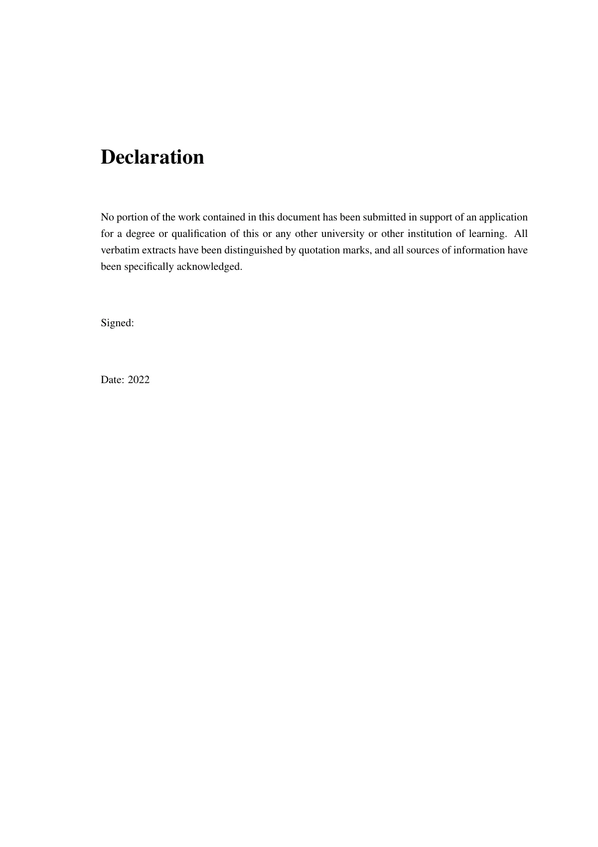 University of Aberdeen thesis and dissertation LaTeX template, page 2 of 10