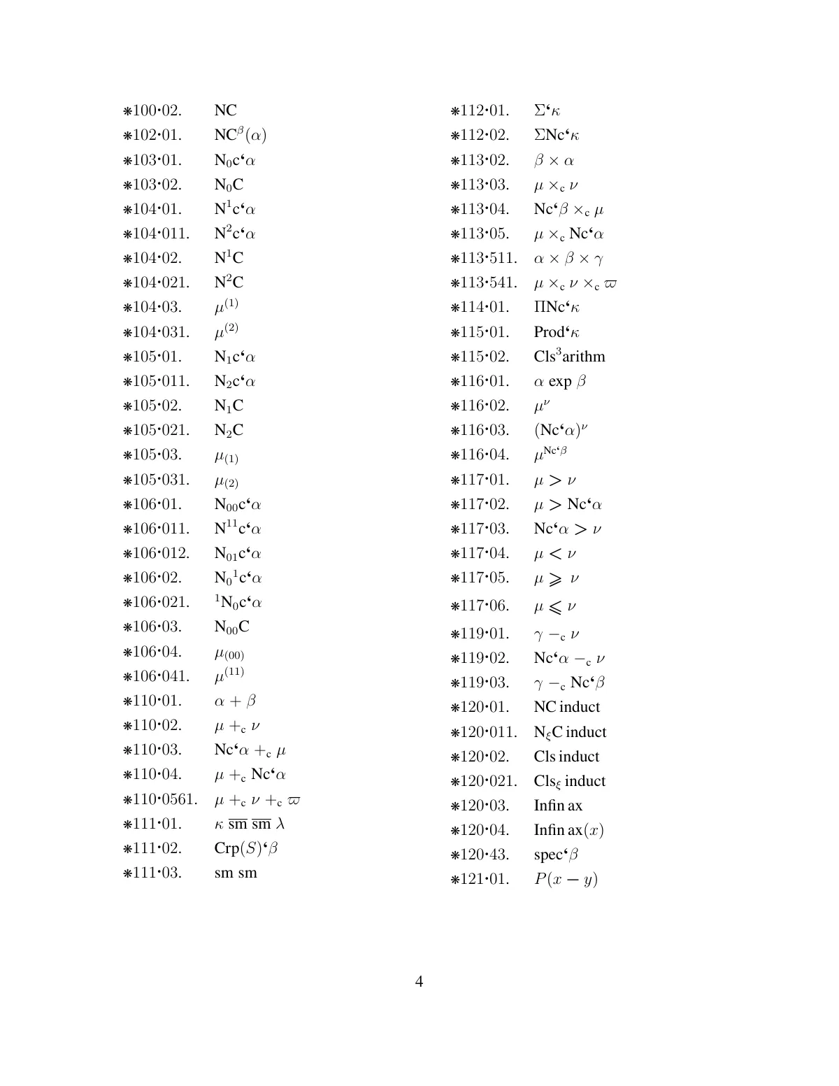 Principia Mathematica list of definitions LaTeX template, page 4 of 8