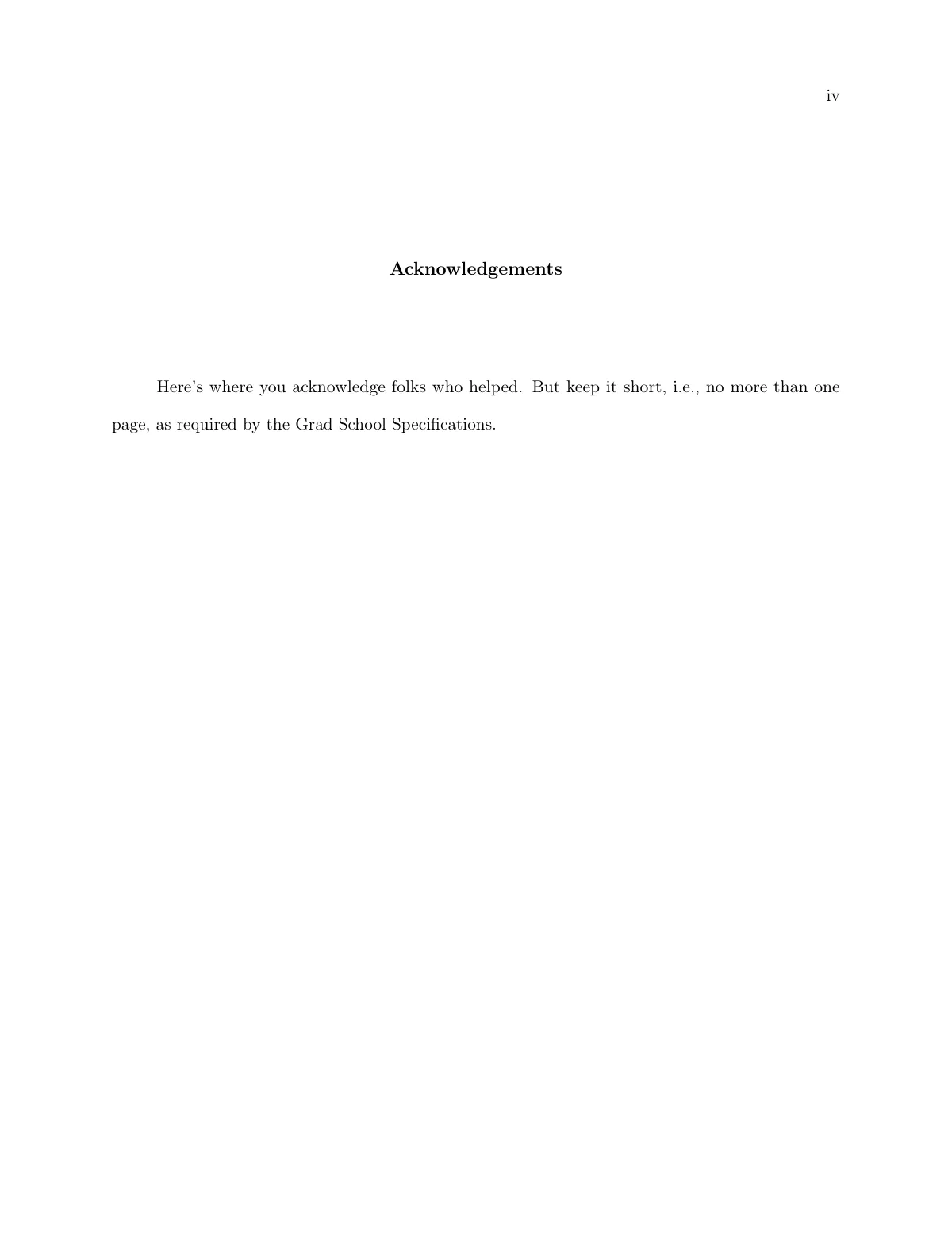 University of Colorado Boulder thesis LaTeX template, page 4 of 23