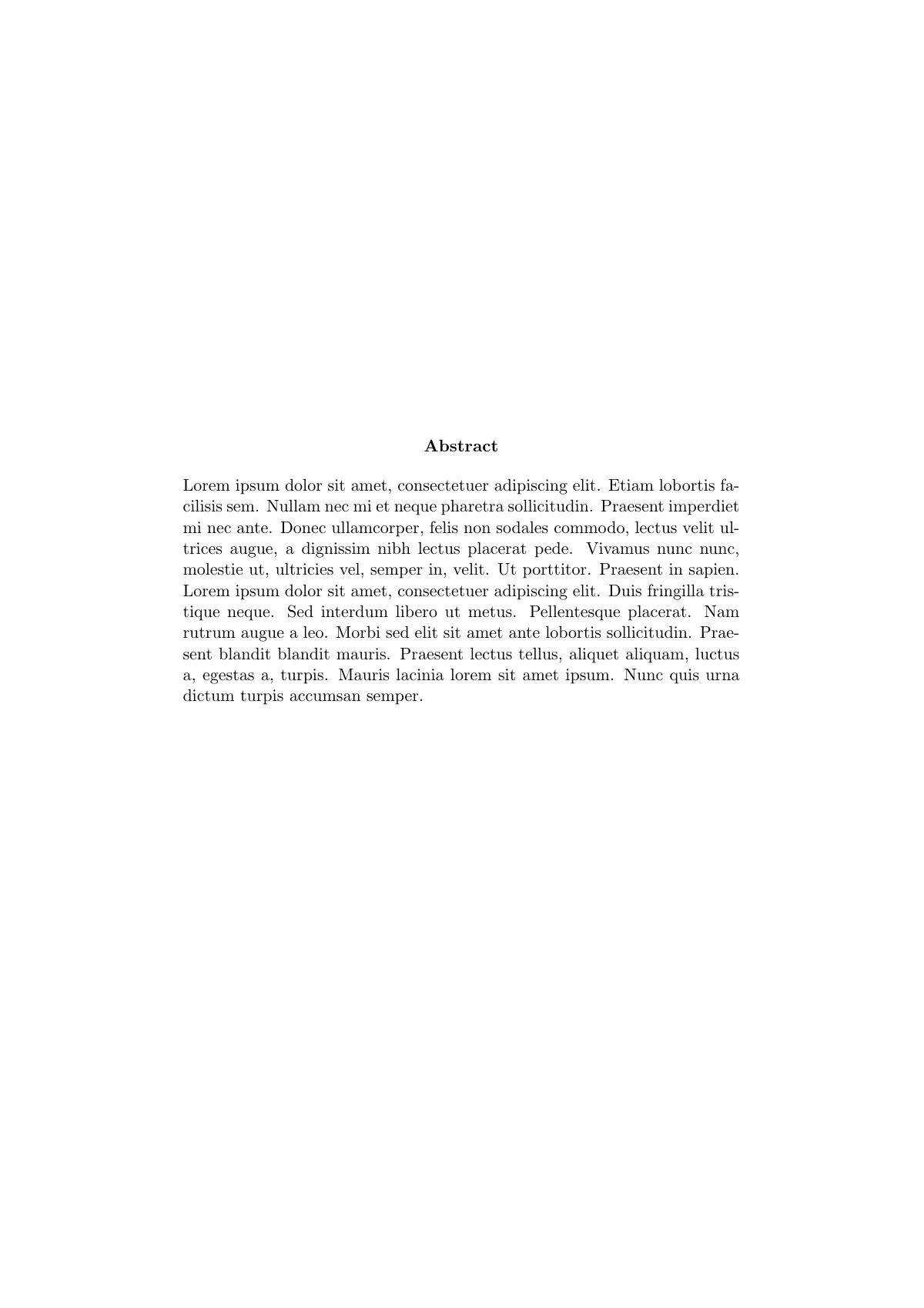 LaTeX-Vorlage Tinbergen Institute Masterarbeit, Seite 2 von 3