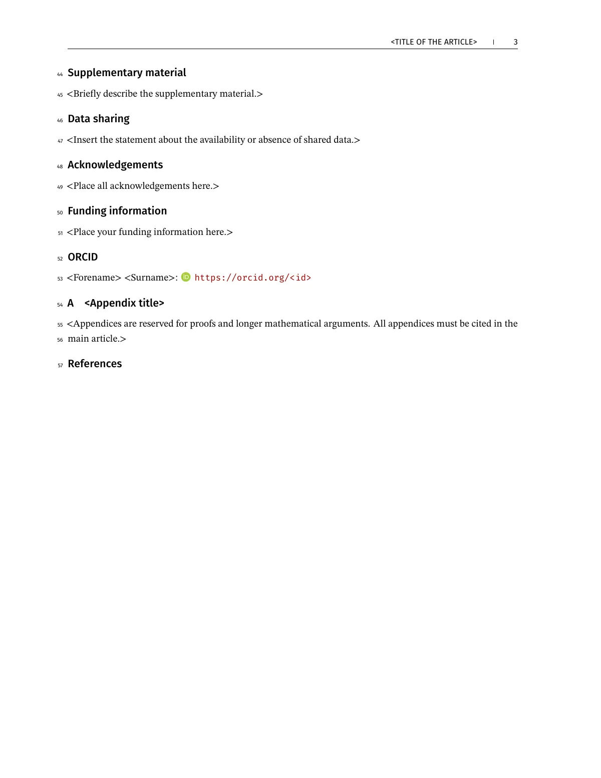 Canadian Journal of Statistics article, English first LaTeX template, page 3 of 3