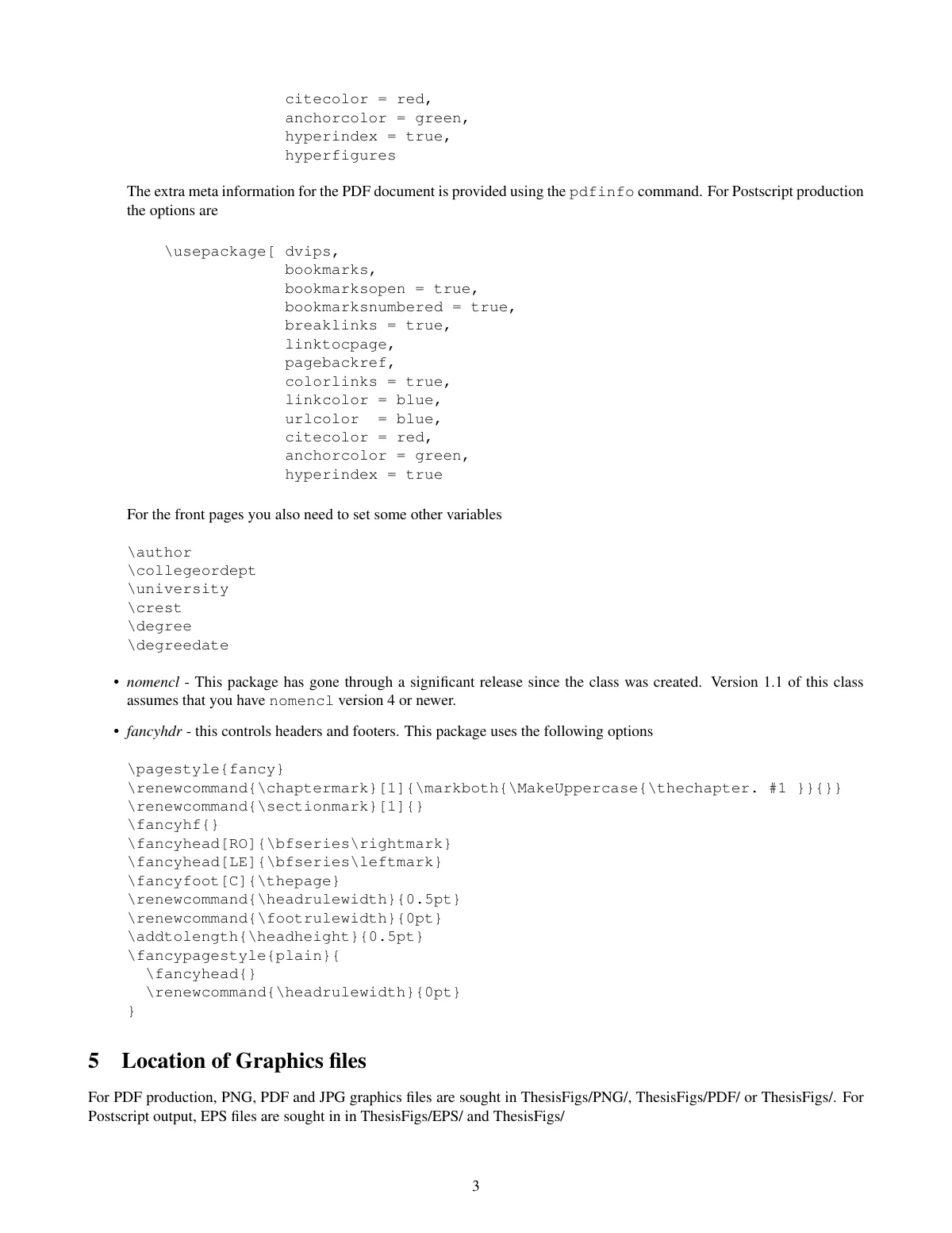 Modèle LaTeX Thèse style Cambridge CUED avec chapitres et annexes, page 3 sur 5