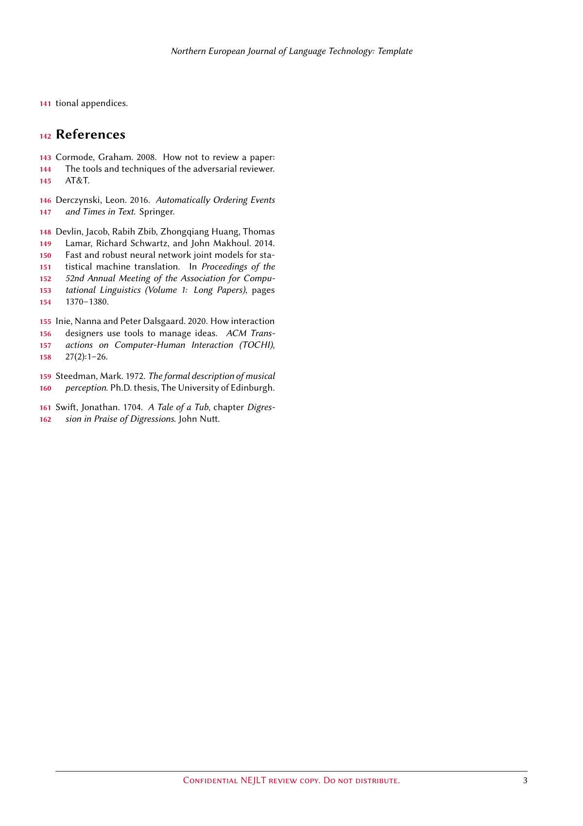Plantilla de LaTeX Northern European Journal of Language Technology, página 3 de 3