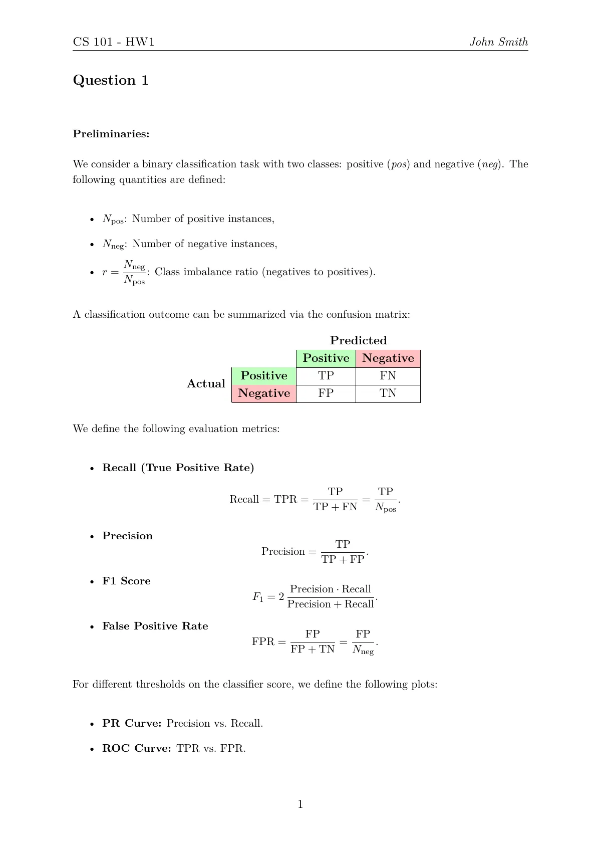 University homework assignment with title page LaTeX template, page 2 of 5