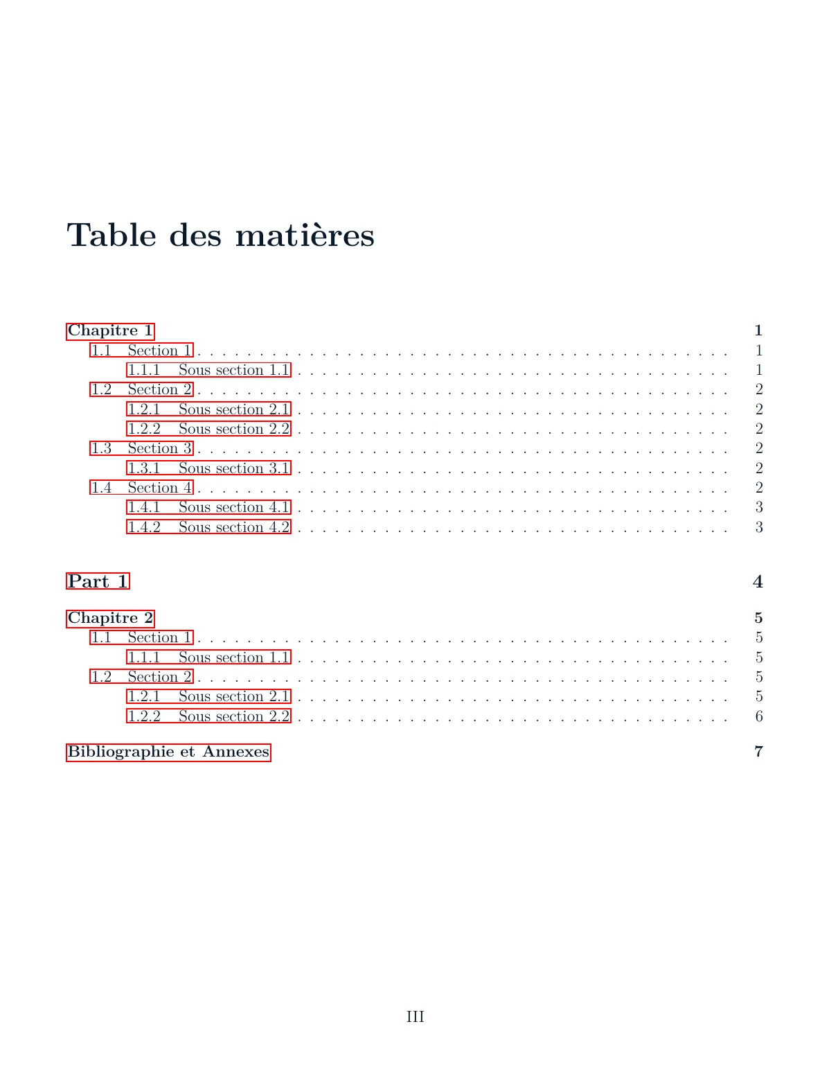 Modèle LaTeX Rapport IMT Nord Europe, page 3 sur 12