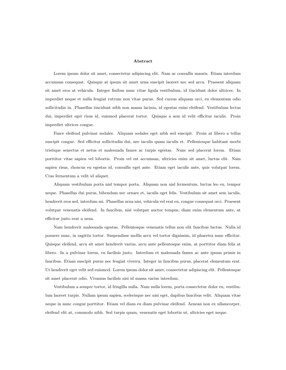 University of Maryland dissertation proposal LaTeX template, page 2 of 20