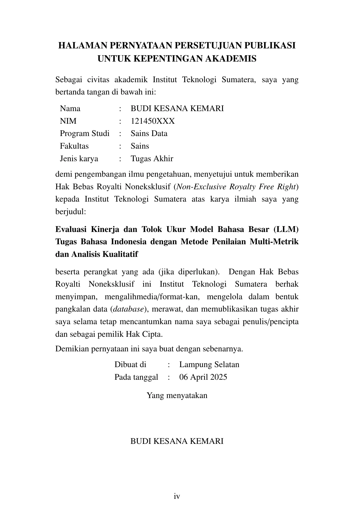 Plantilla de LaTeX Proyecto final de ciencia de datos de Itera (indonesio), página 5 de 37