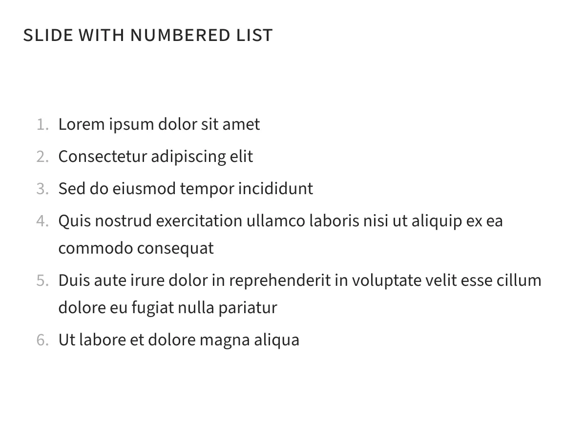 Minimalist academic Beamer presentation, 40 slides LaTeX template, page 4 of 40