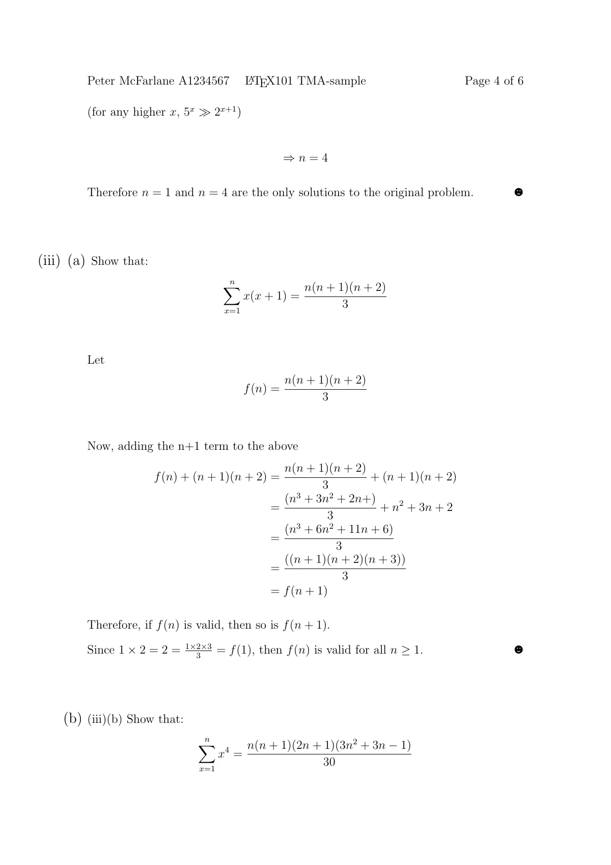 Open University tutor-marked assignment LaTeX template, page 4 of 6