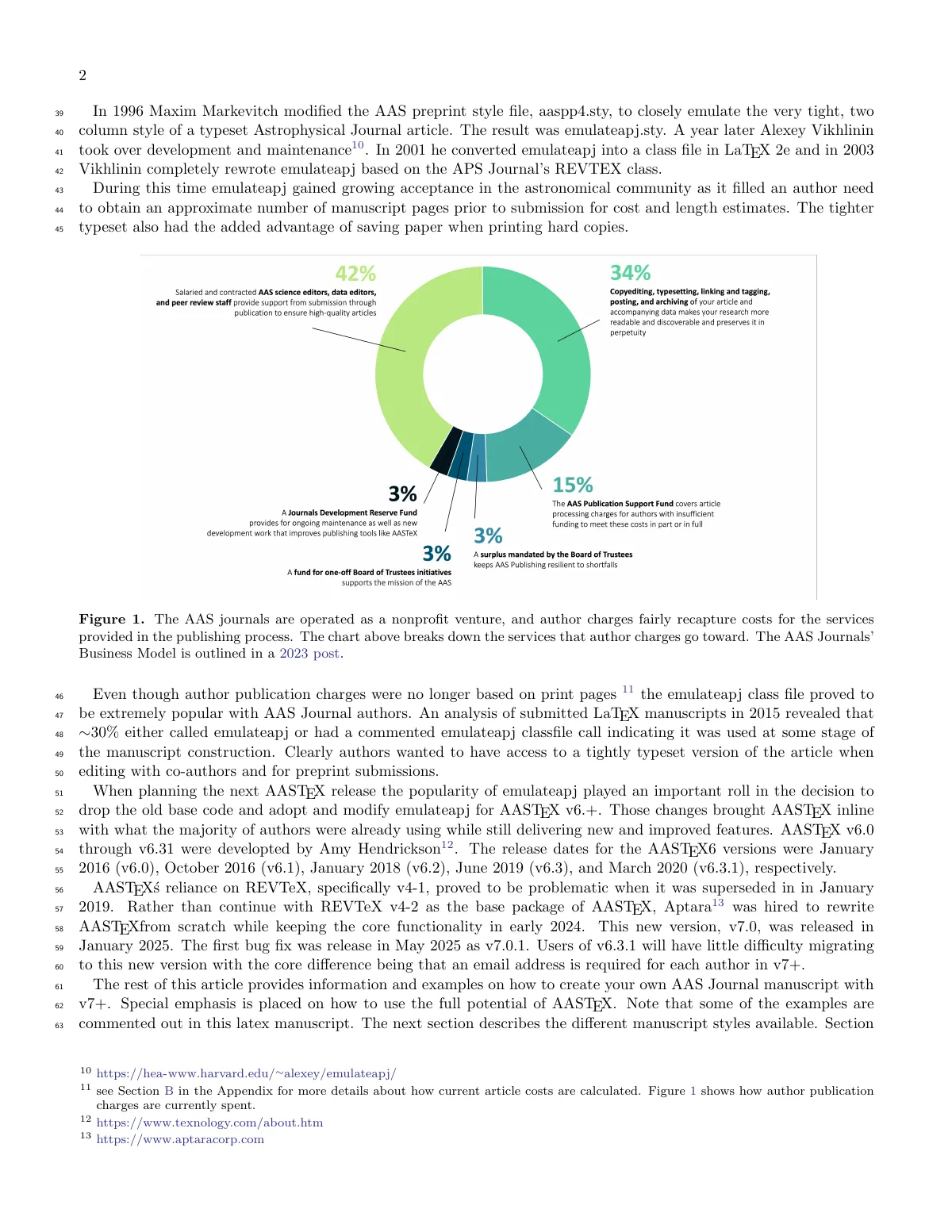 AAS journals article (AASTeX 7) LaTeX template, page 2 of 8