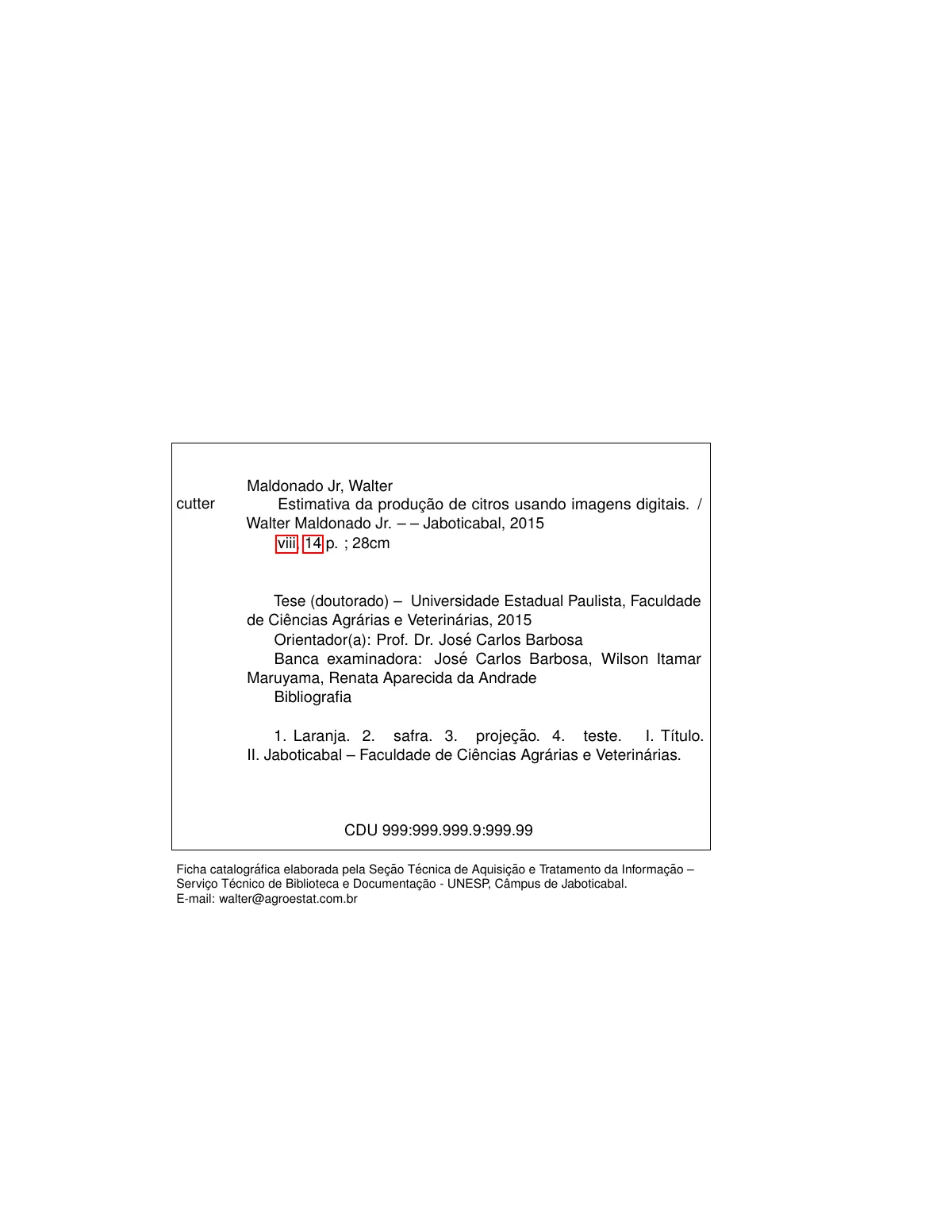 UNESP Jaboticabal FCAV thesis LaTeX template, page 4 of 22