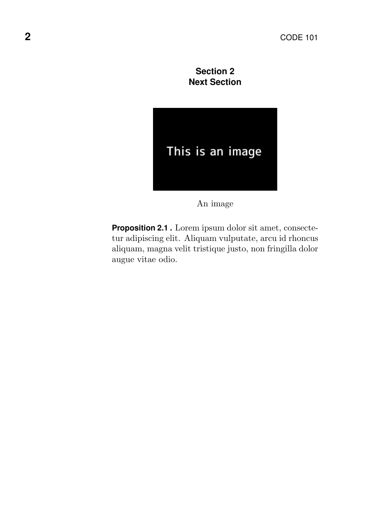 Notes class for course materials LaTeX template, page 2 of 2