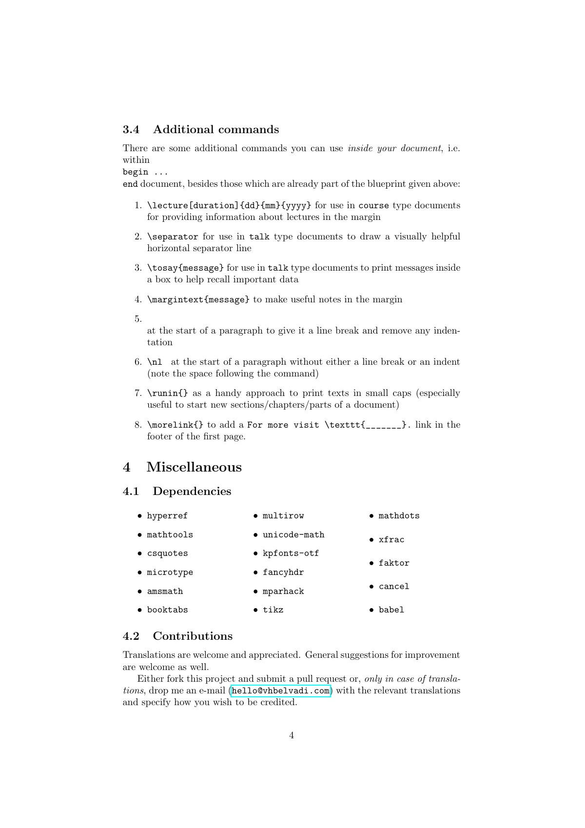 Lecture notes class for seminars and courses LaTeX template, page 4 of 5
