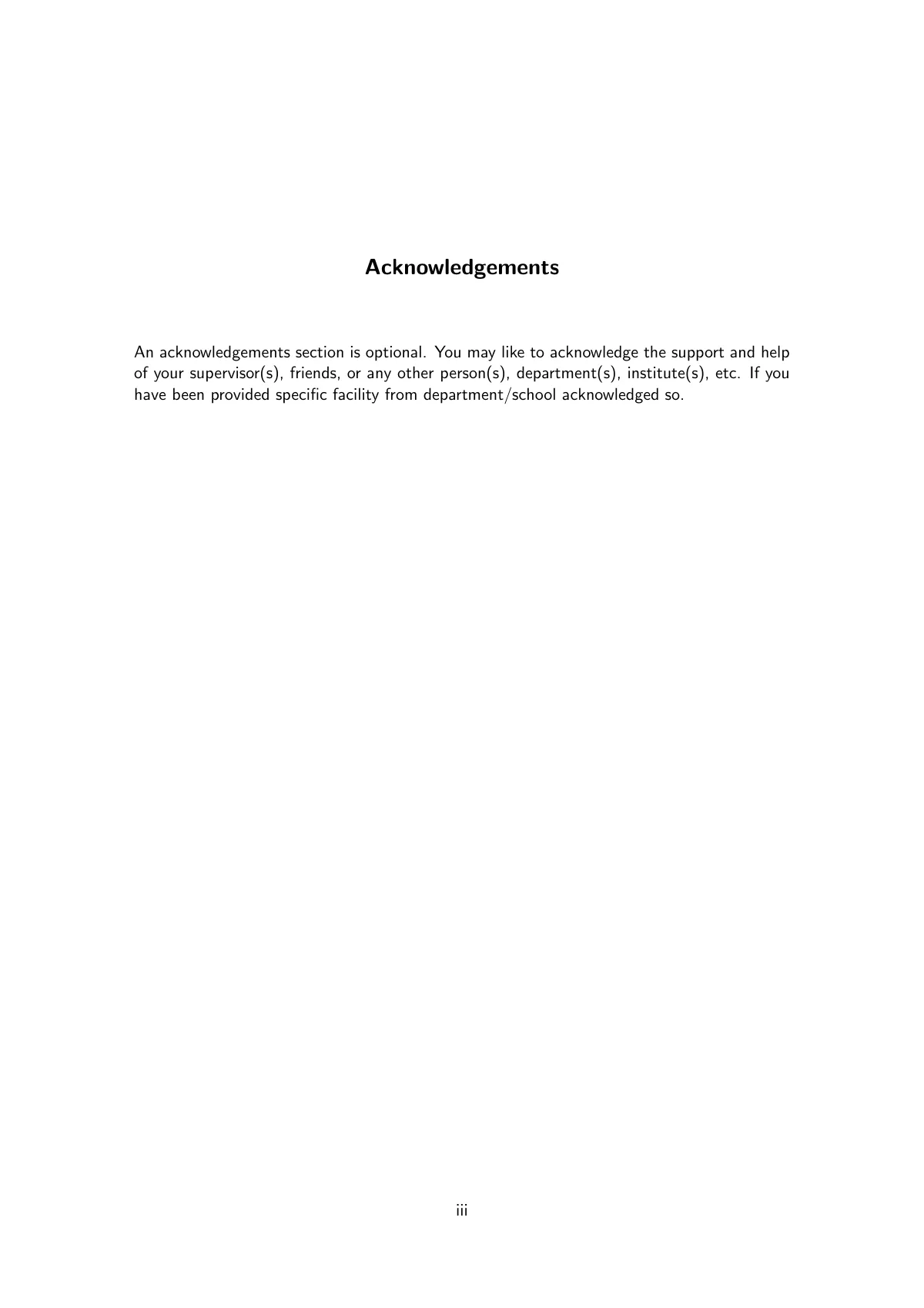 Undergraduate report, University of Reading LaTeX template, page 4 of 28