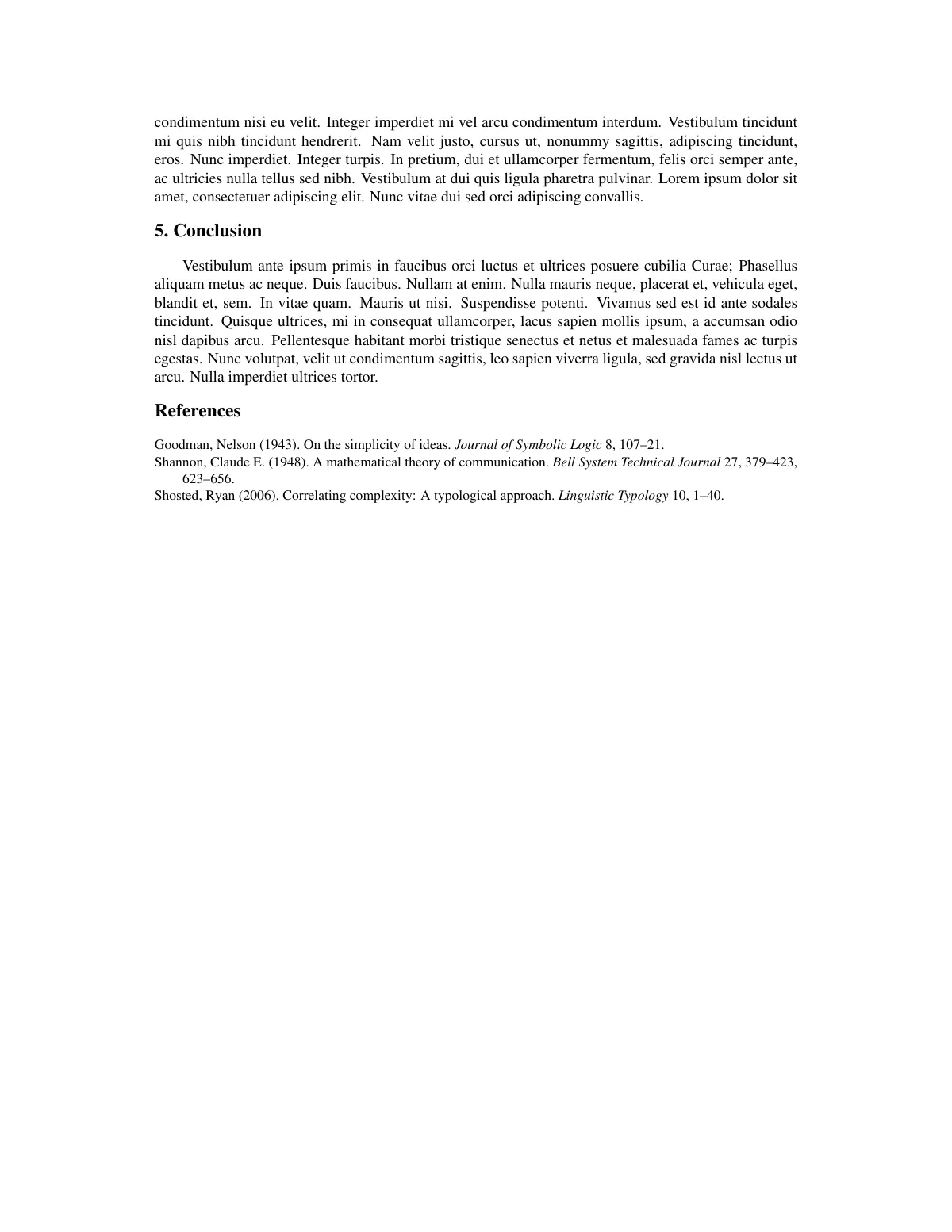 Cascadilla Proceedings Project paper (linguistics) LaTeX template, page 4 of 4