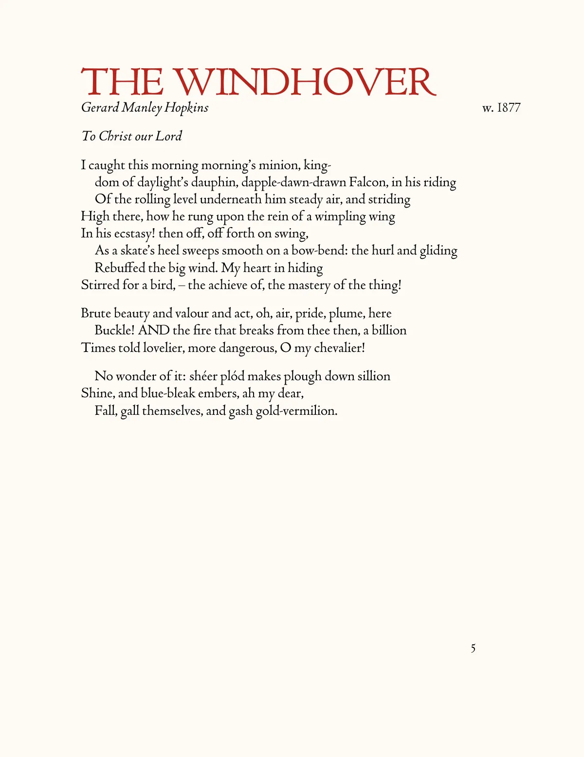 Book typesetting with coelacanth font LaTeX template, page 5 of 5