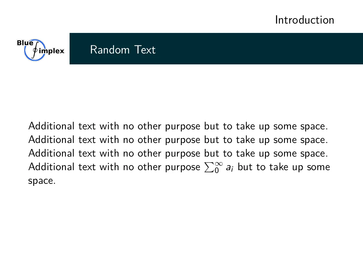 Cuerna Beamer theme with colour variants LaTeX template, page 4 of 5