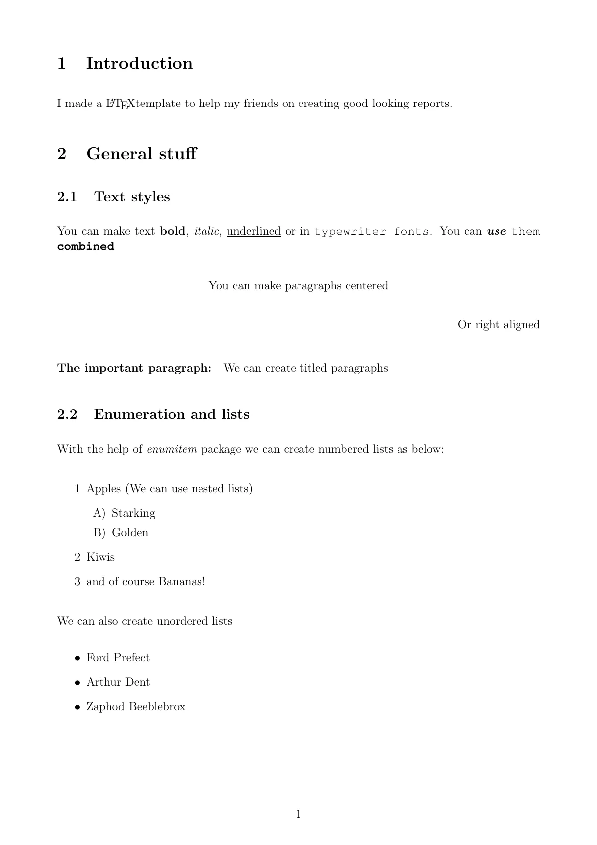 Istanbul Technical University lab report LaTeX template, page 3 of 8