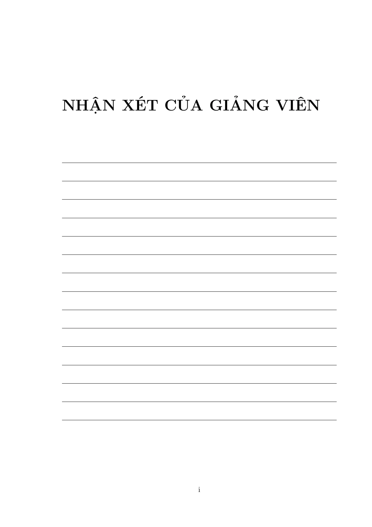 Can Tho University graduation thesis, Vietnamese LaTeX template, page 3 of 12