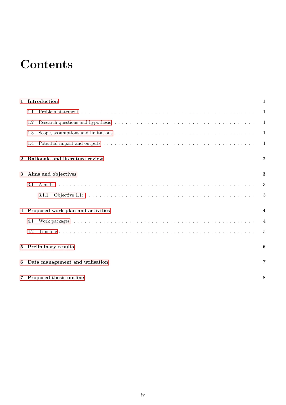 Research proposal, University of Cape Town LaTeX template, page 5 of 19