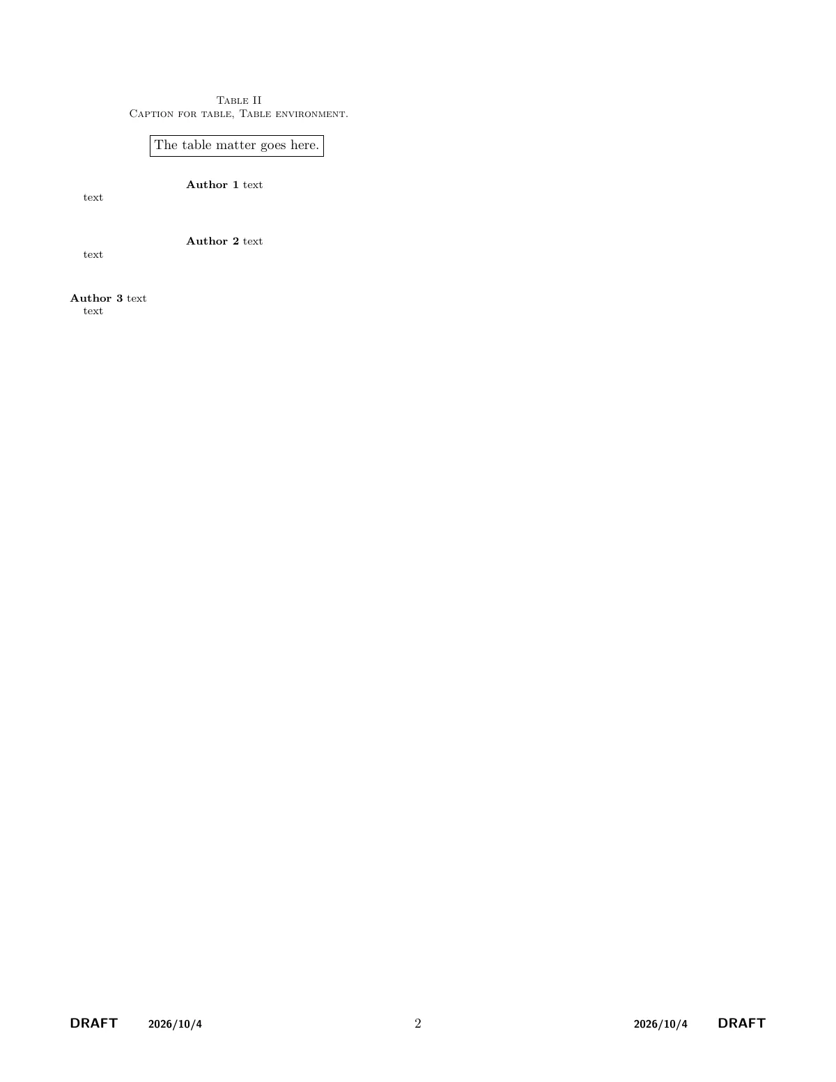 IEEE PES Transactions paper, skeleton LaTeX template, page 2 of 7