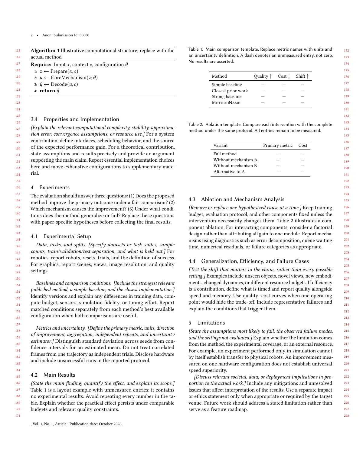 LaTeX-Vorlage SIGGRAPH-Paper im ACM-Format mit geteilten Abschnitten, Seite 2 von 3