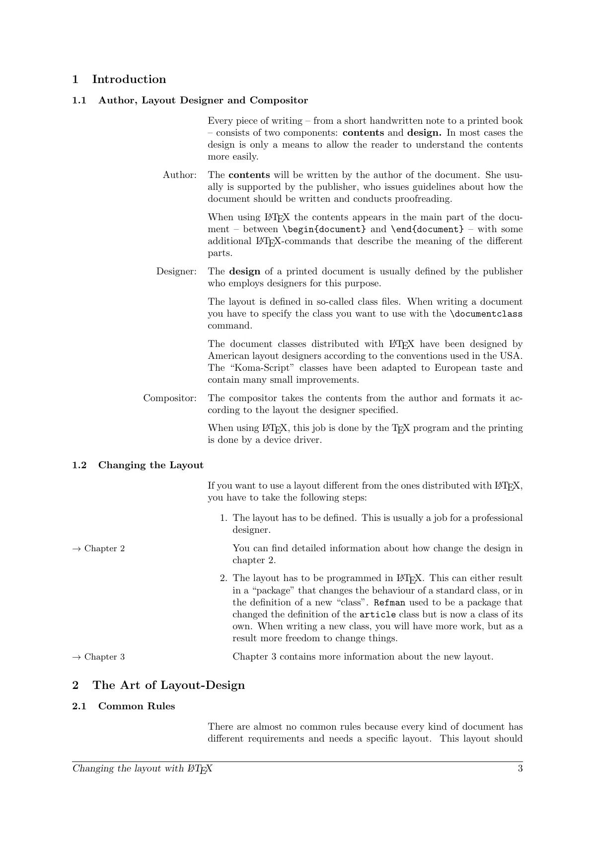 English reference manual layout guide with wide margin LaTeX template, page 3 of 21