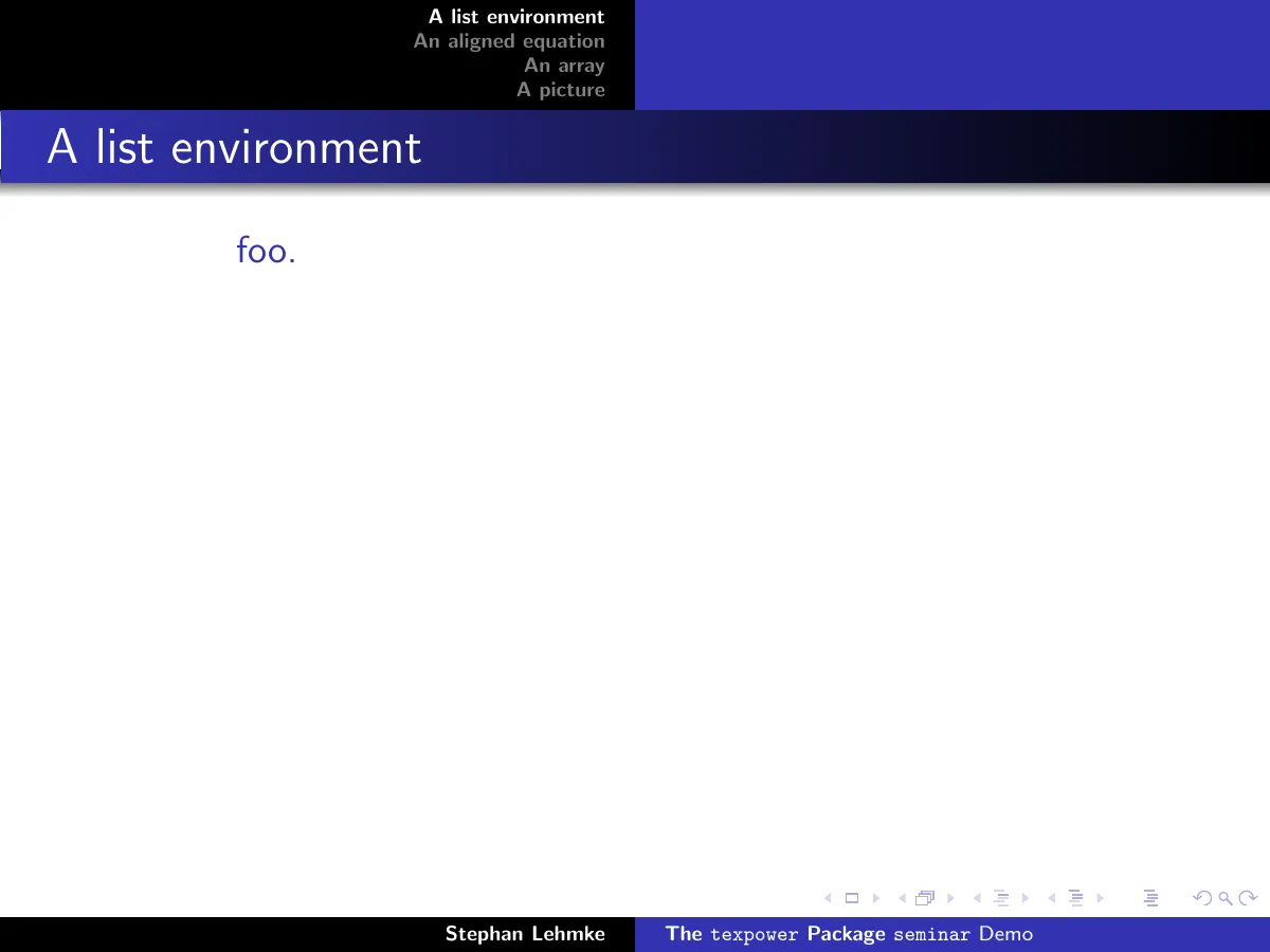 LaTeX-Vorlage Beamer-Folien mit Emulation von texpower, Seite 4 von 56