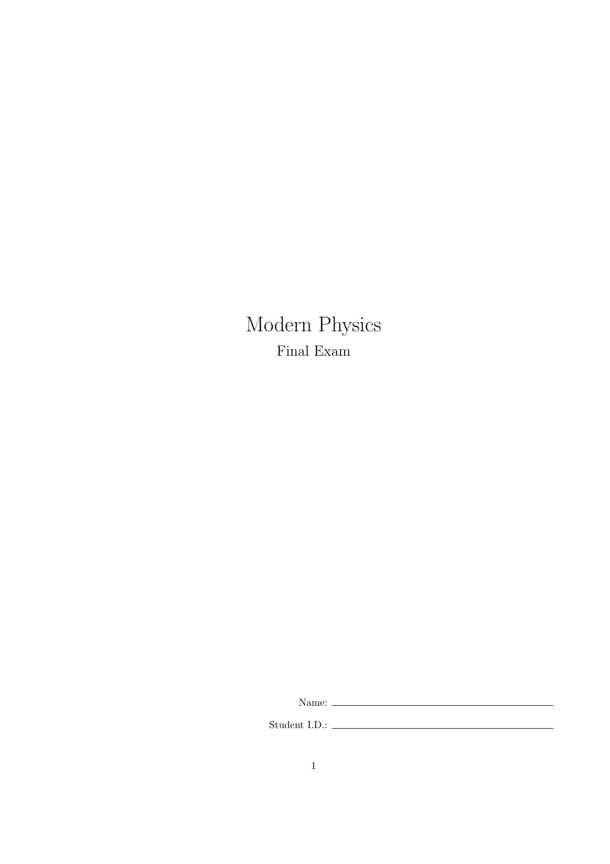 LaTeX-Vorlage Abschlussprüfung Moderne Physik (examdesign B), Seite 4 von 24