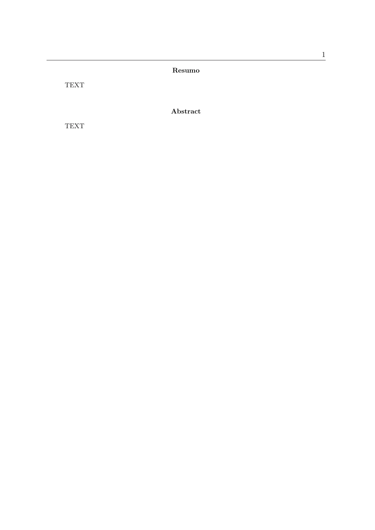 FAPESP doctoral research project proposal (Portuguese) LaTeX template, page 2 of 7