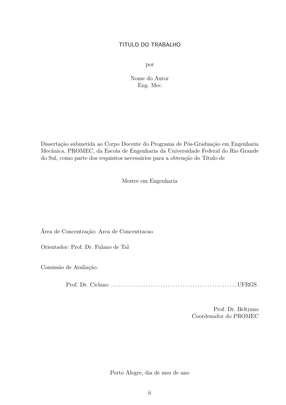 LaTeX-mallen UFRGS-avhandling i maskinteknik (PROMEC, ABNT), sida 2 av 6