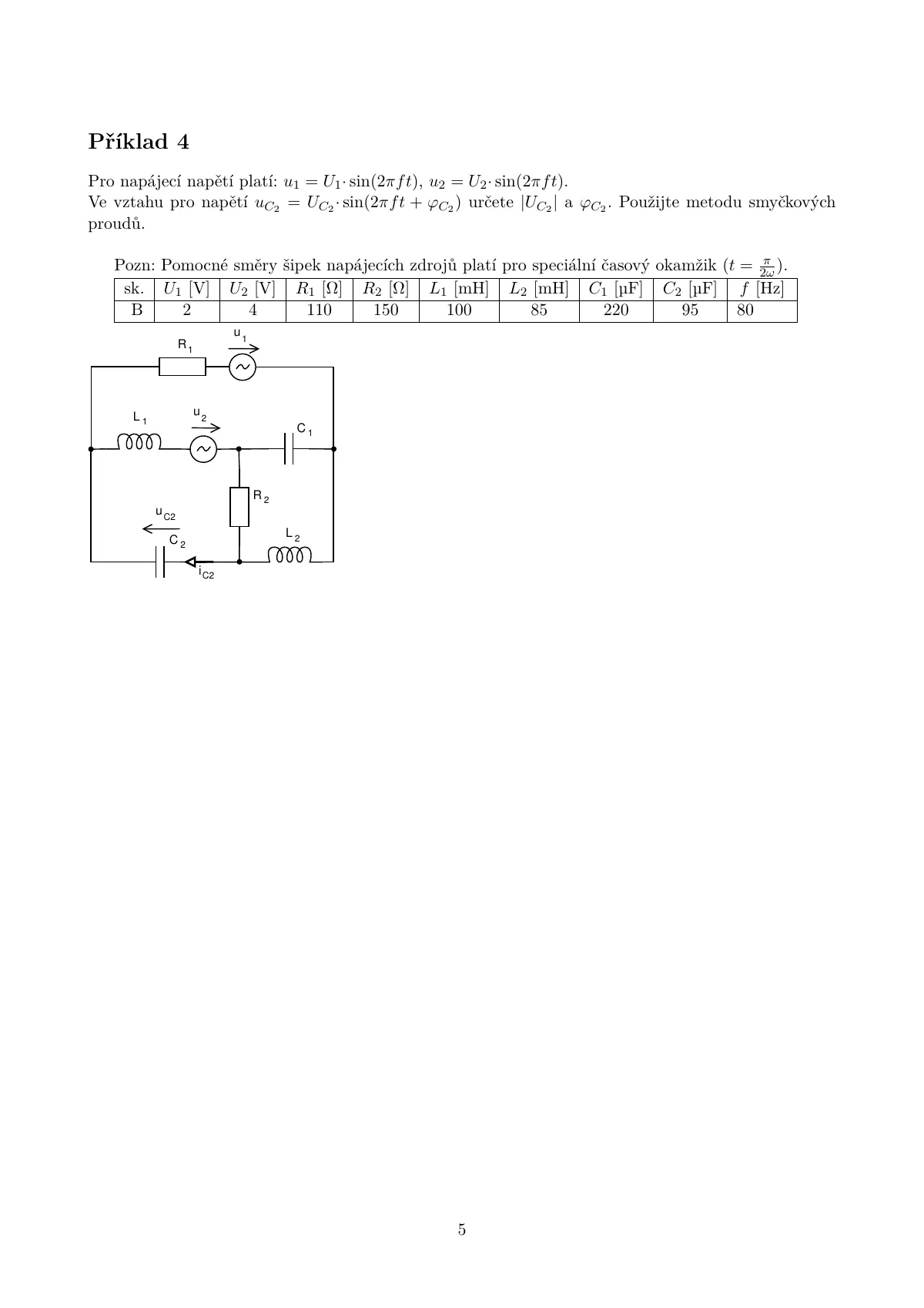 BUT FIT IEL electrical circuits project report LaTeX template, page 5 of 7