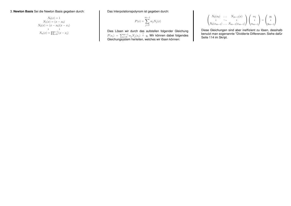 Course summary and cheatsheet, two-column LaTeX template, page 2 of 2