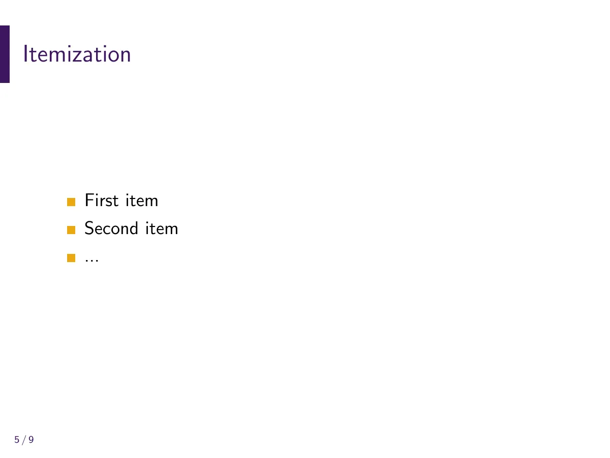 University at Albany Beamer presentation LaTeX template, page 5 of 9