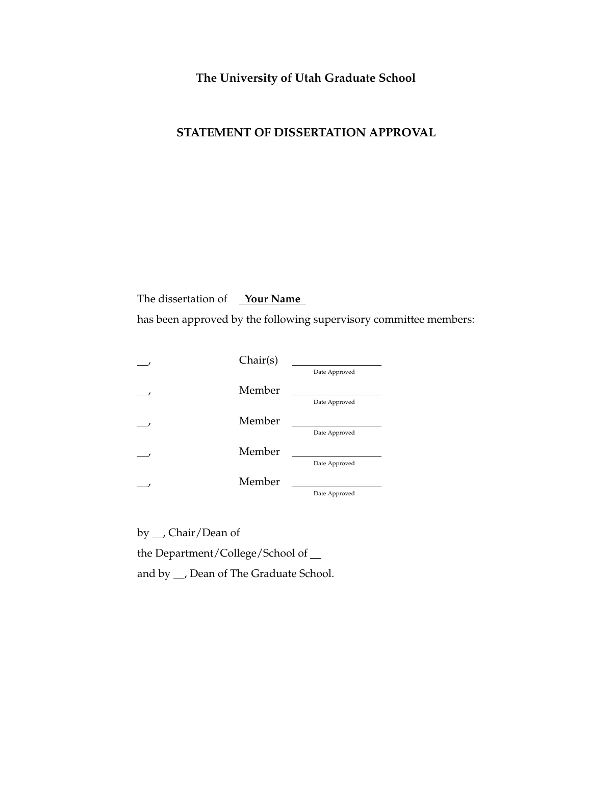 University of Utah dissertation, IEEE style LaTeX template, page 3 of 10